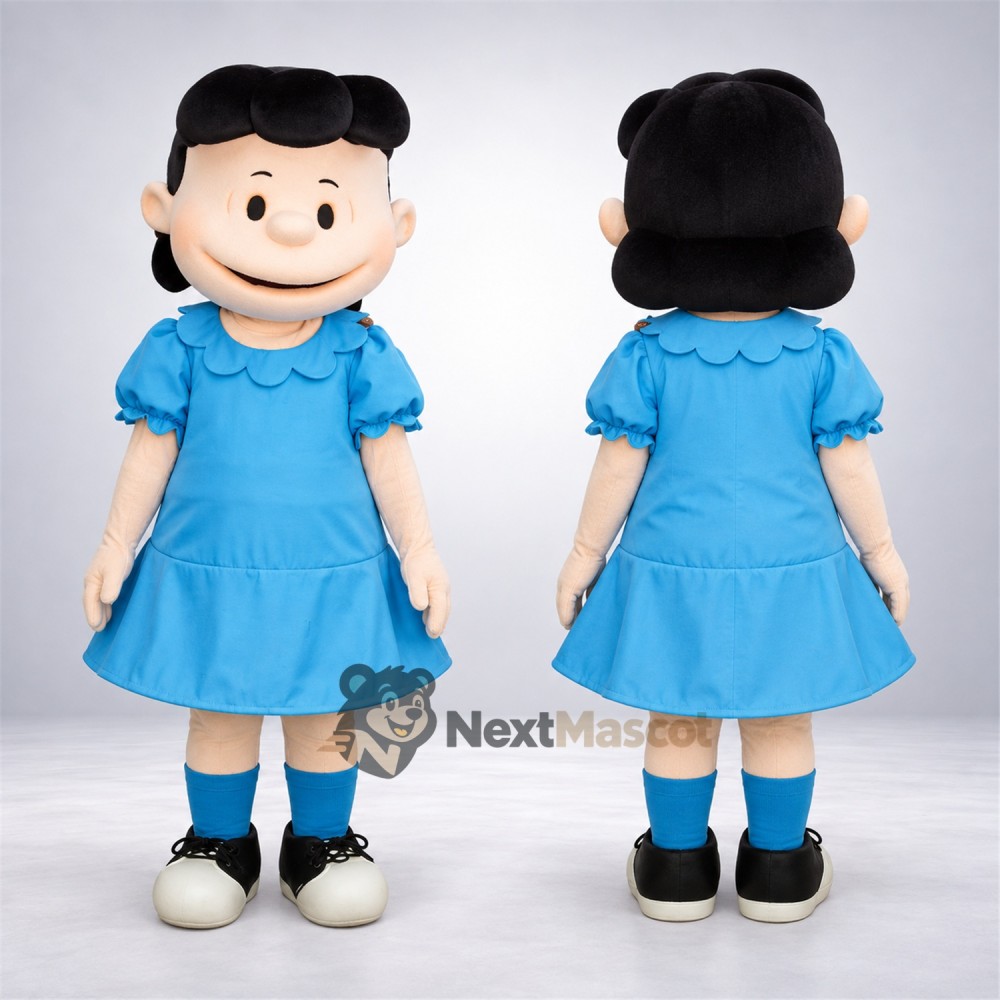 Girl Mascot Costume - Light Blue Dress Girl Mascot Costume - Light Blue Dress