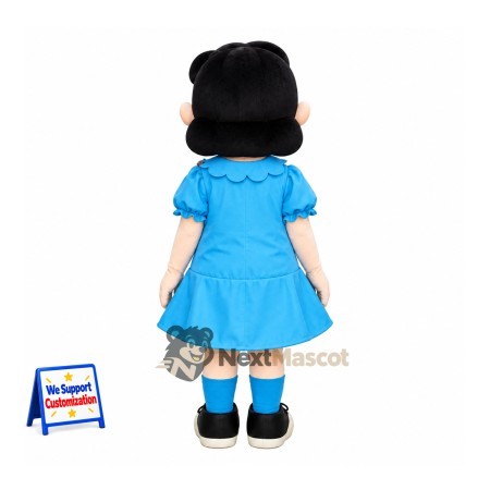 Girl Mascot Costume - Light Blue Dress Girl Mascot Costume - Light Blue Dress
