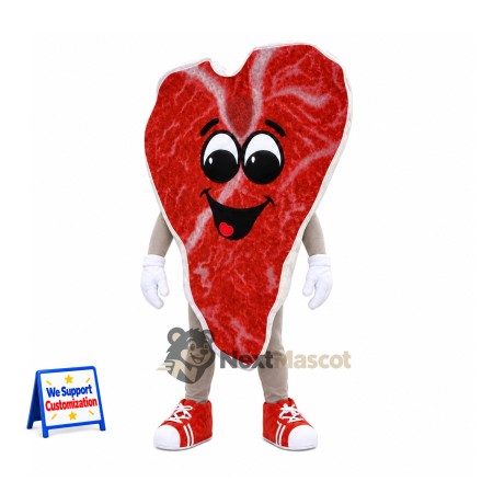 Steak Mascot Costume Steak Mascot Costume
