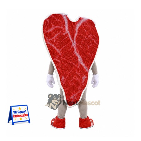 Steak Mascot Costume Steak Mascot Costume