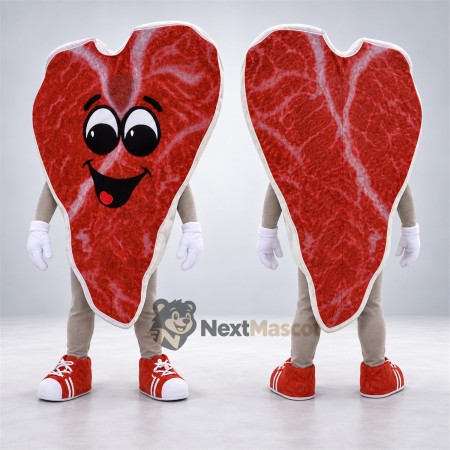 Steak Mascot Costume Steak Mascot Costume