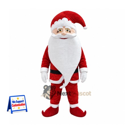 Santa Claus Mascot Costume for Christmas Events Santa Claus Mascot Costume for Christmas Events