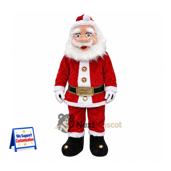 Santa Claus Mascot Costume for Christmas Parades