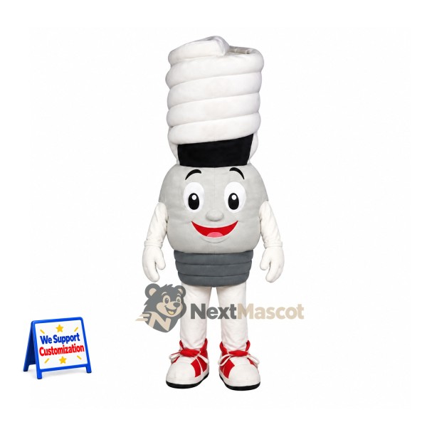 Spiral Light Bulb Mascot Costume for Parades