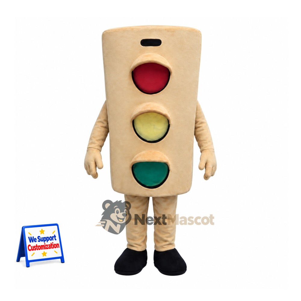Traffic Light Mascot Costume - Beige Traffic Light Mascot Costume - Beige