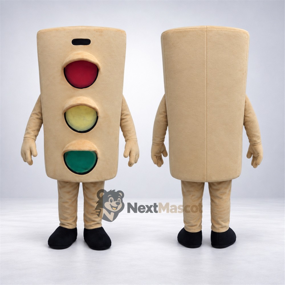 Traffic Light Mascot Costume - Beige Traffic Light Mascot Costume - Beige