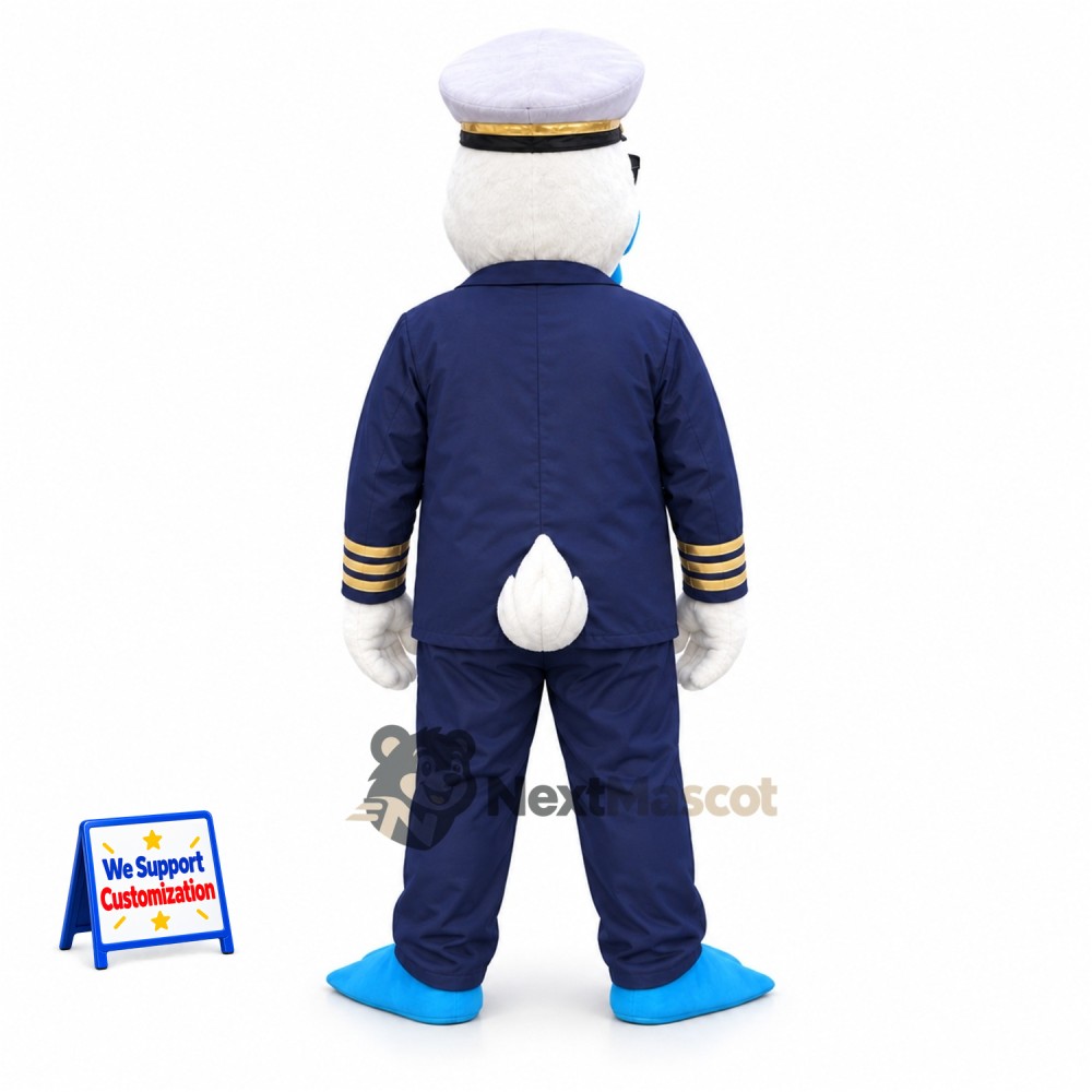 Captain Duck Mascot Costume Captain Duck Mascot Costume