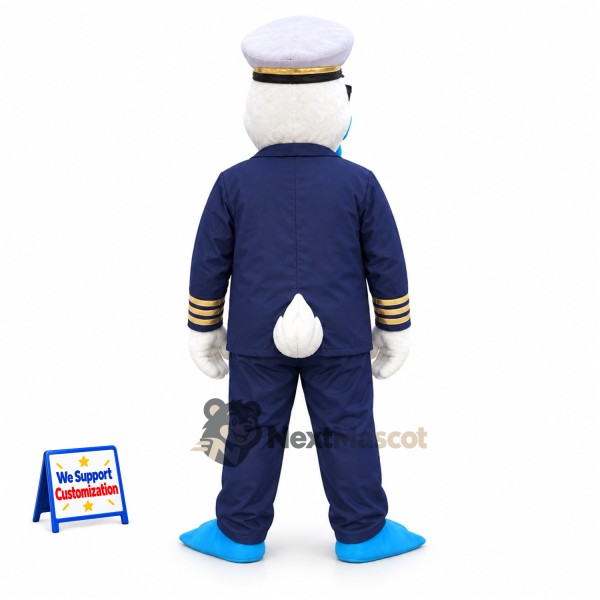 Captain Duck Mascot Costume Captain Duck Mascot Costume