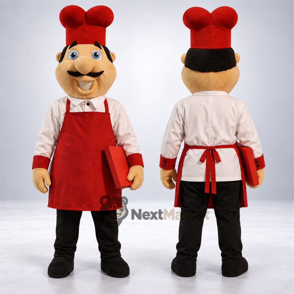 Chef Mascot Costume - Red Apron Chef Mascot Costume - Red Apron