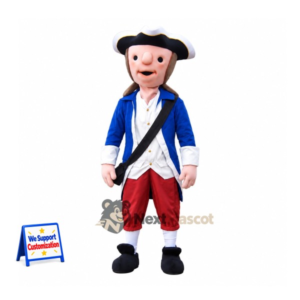 Colonial Soldier Mascot Costume for Parades