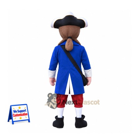 Colonial Soldier Mascot Costume for Parades