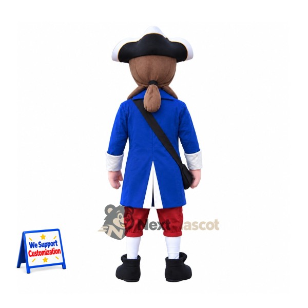 Colonial Soldier Mascot Costume for Parades Colonial Soldier Mascot Costume for Parades