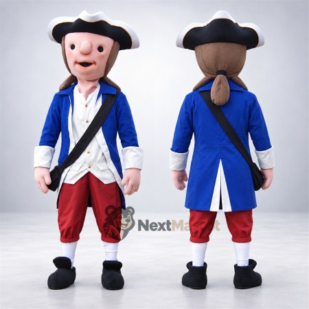 Colonial Soldier Mascot Costume for Parades