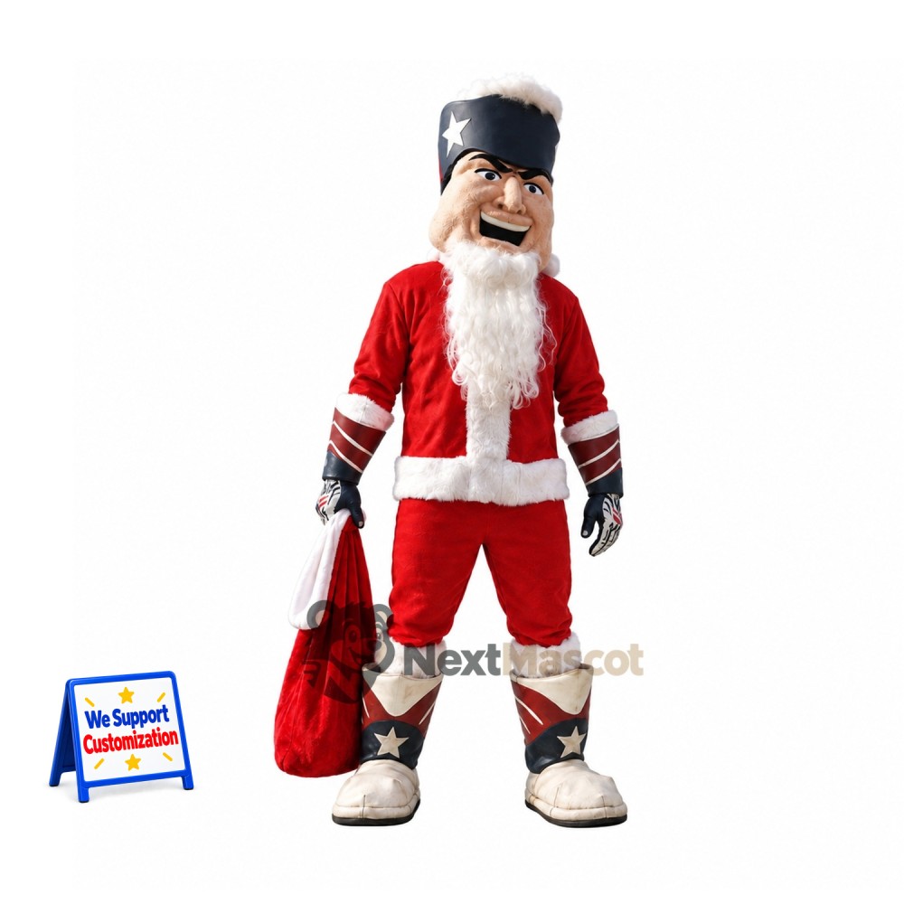 Santa Pirate Mascot Costume Santa Pirate Mascot Costume