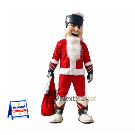 Santa Pirate Mascot Costume Santa Pirate Mascot Costume