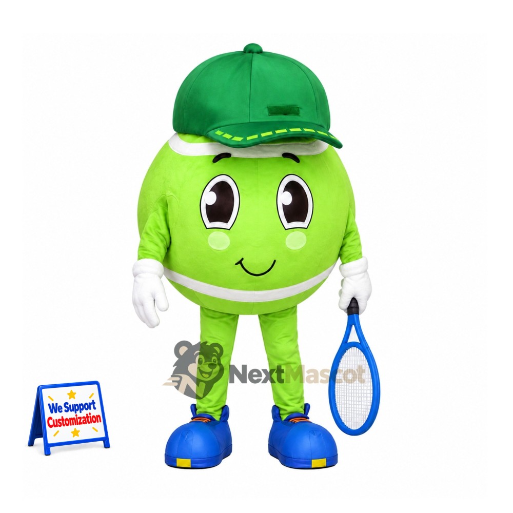 Tennis Ball Mascot Costume Tennis Ball Mascot Costume