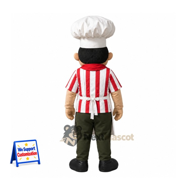 Chef Mascot Costume - Striped Shirt Chef Mascot Costume - Striped Shirt