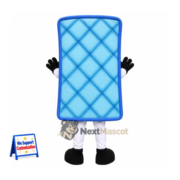 Mattress Mascot Costume - Blue Mattress Mascot Costume - Blue