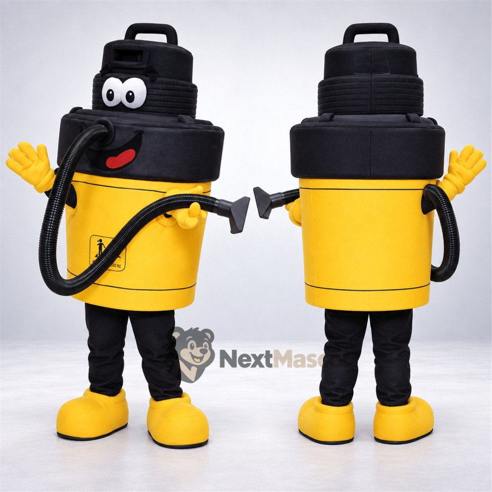 Wet and Dry Vacuum Mascot Costume Wet and Dry Vacuum Mascot Costume