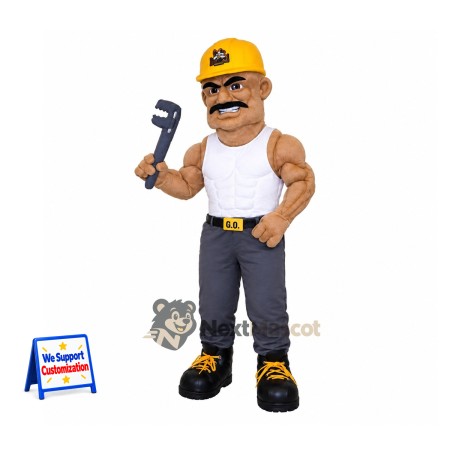 Plumber Mascot Costume Plumber Mascot Costume