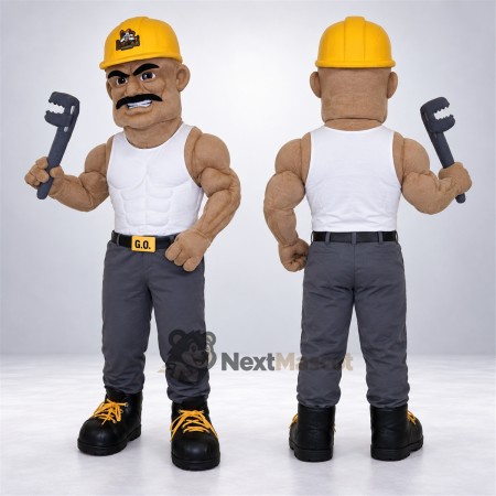 Plumber Mascot Costume Plumber Mascot Costume