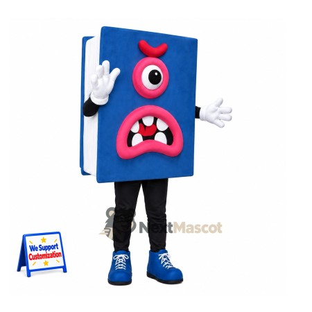 Monster Book Mascot Costume - Blue Monster Book Mascot Costume - Blue