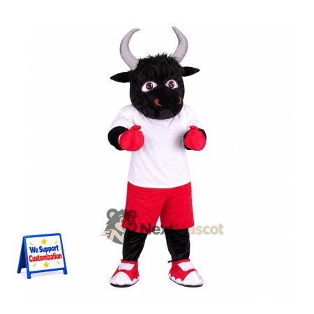 Bull Mascot Costume - Red Shorts Bull Mascot Costume - Red Shorts