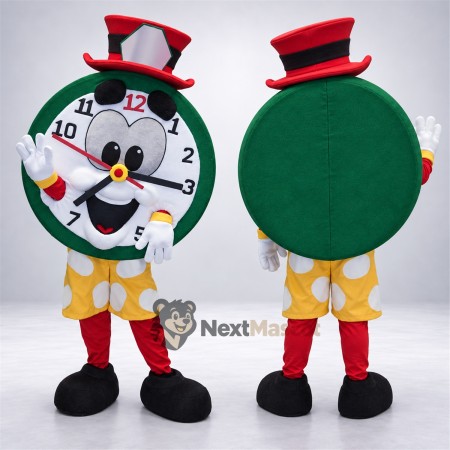 Clock Mascot Costume - Top Hat Clock Mascot Costume - Top Hat