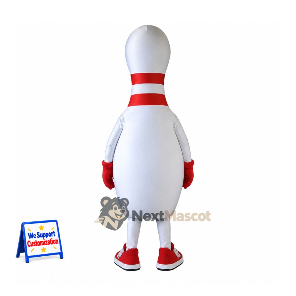 Bowling Pin Mascot Costume Bowling Pin Mascot Costume