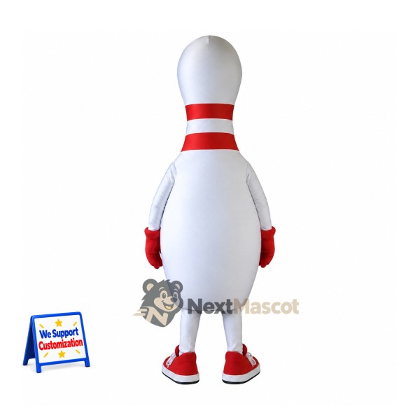 Bowling Pin Mascot Costume Bowling Pin Mascot Costume