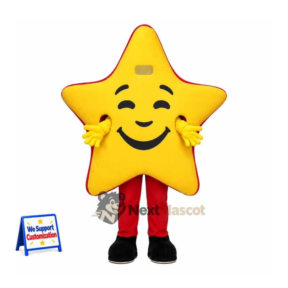 Star Mascot Costume - Yellow