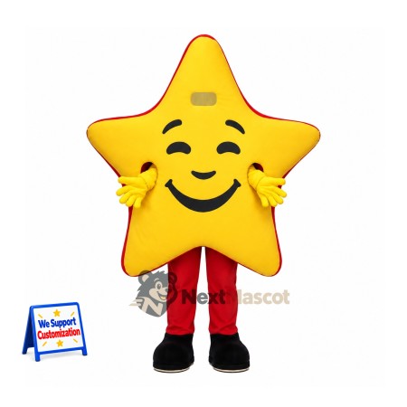 Star Mascot Costume - Yellow
