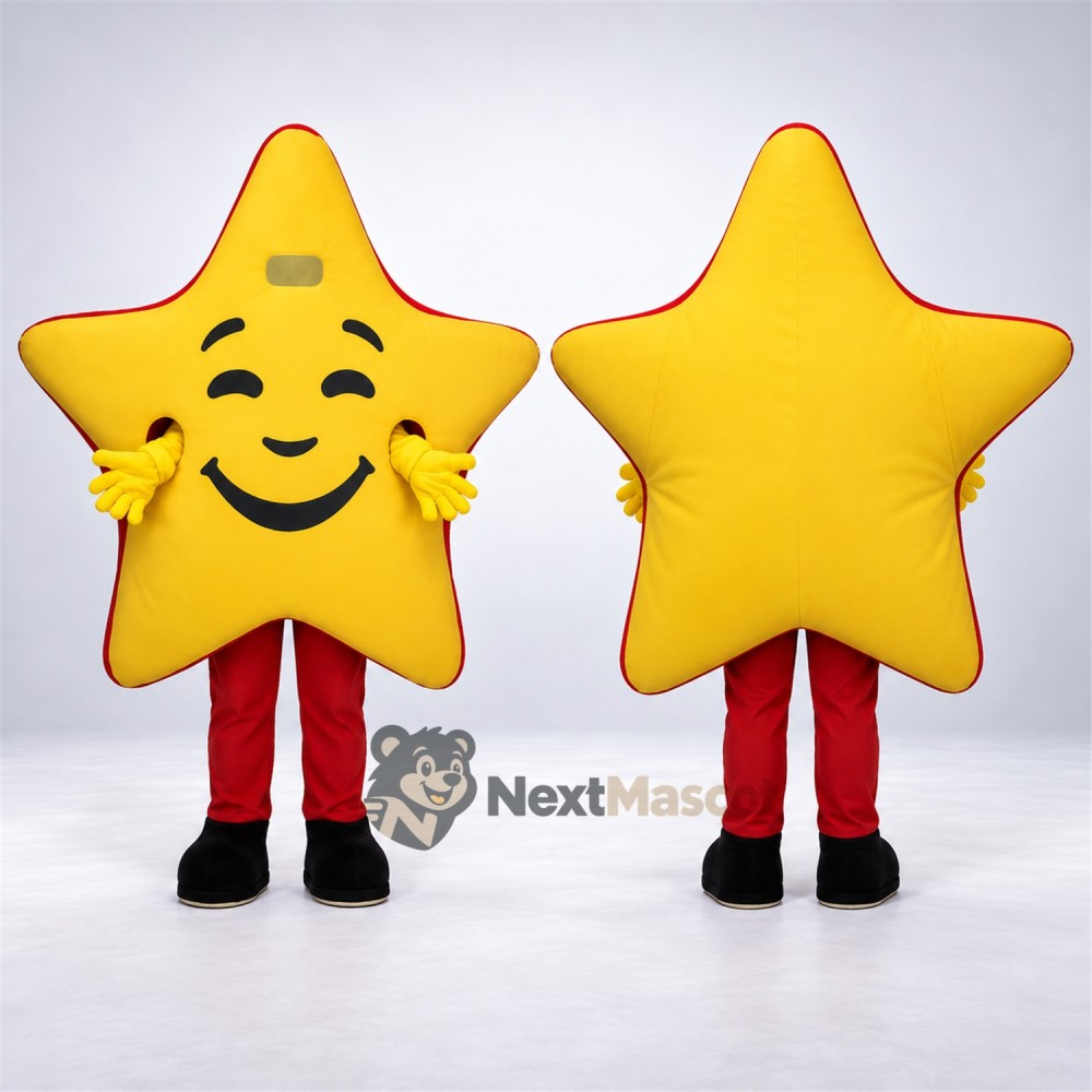 Star Mascot Costume - Yellow