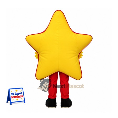 Star Mascot Costume - Yellow