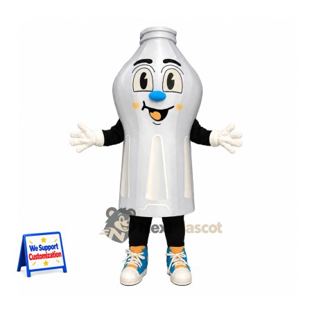 Bottle Mascot Costume - Silver Bottle Mascot Costume - Silver