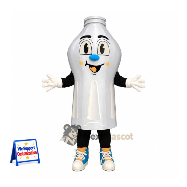 Bottle Mascot Costume - Silver