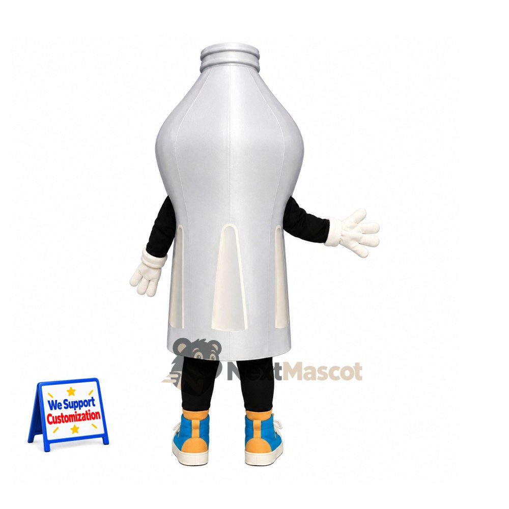 Bottle Mascot Costume - Silver Bottle Mascot Costume - Silver
