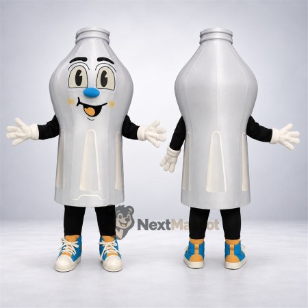 Bottle Mascot Costume - Silver Bottle Mascot Costume - Silver