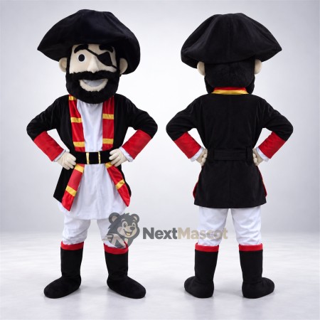 Pirate Captain Mascot Costume - Red Coat
