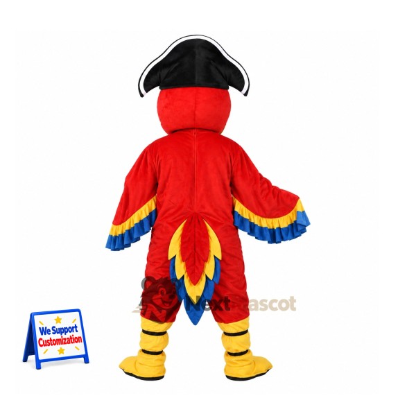 Parrot Mascot Costume - Pirate Style for Community Events Parrot Mascot Costume - Pirate Style for Community Events