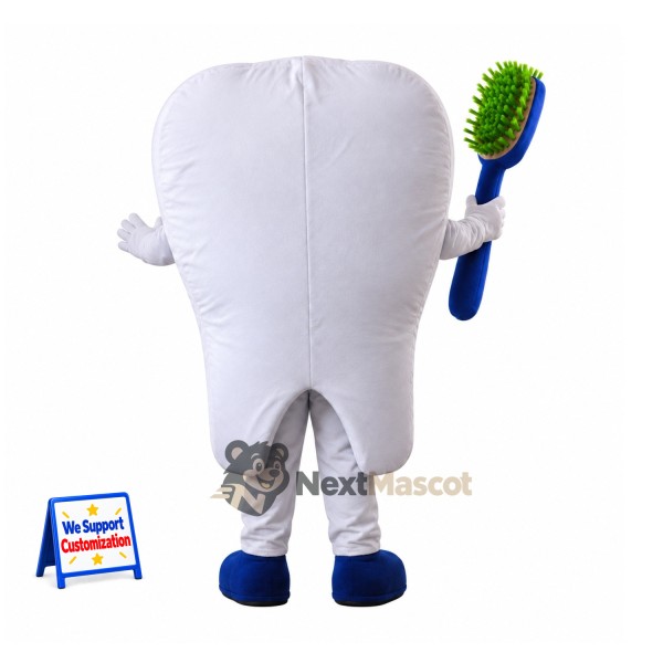 Tooth Mascot Costume - Toothbrush for Parades Tooth Mascot Costume - Toothbrush for Parades