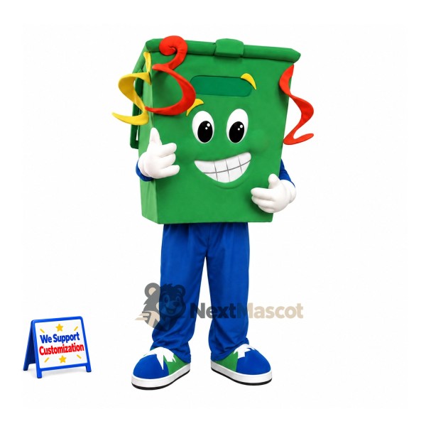 Gift Box Mascot Costume - Green