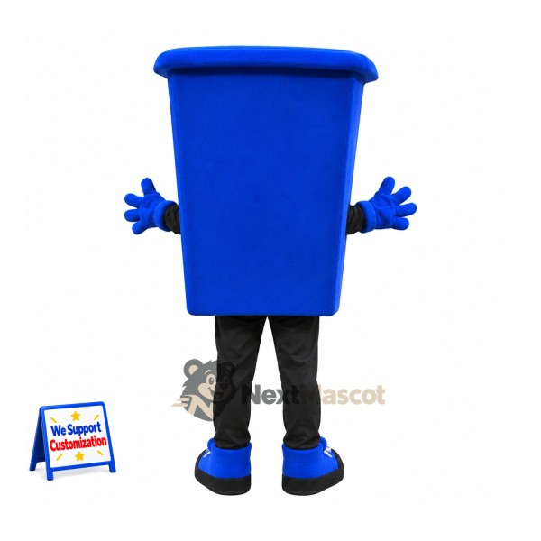 Bin Mascot Costume - Blue