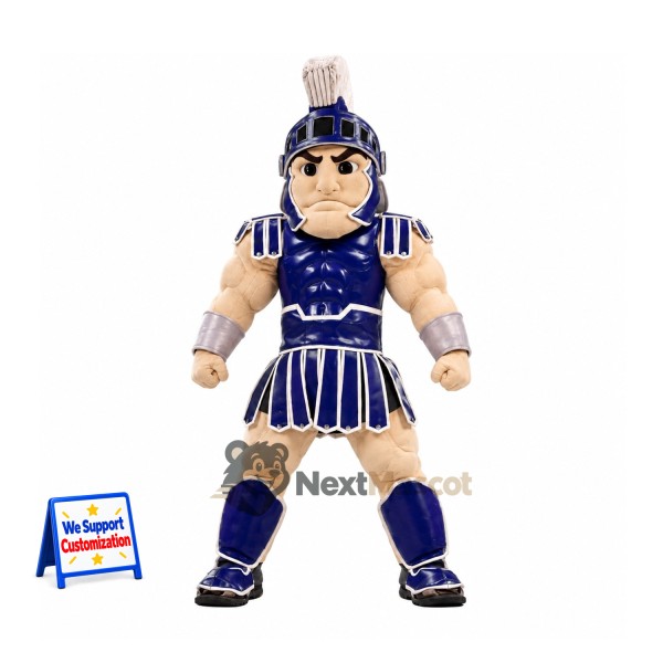 Spartan Warrior Mascot Costume - Blue