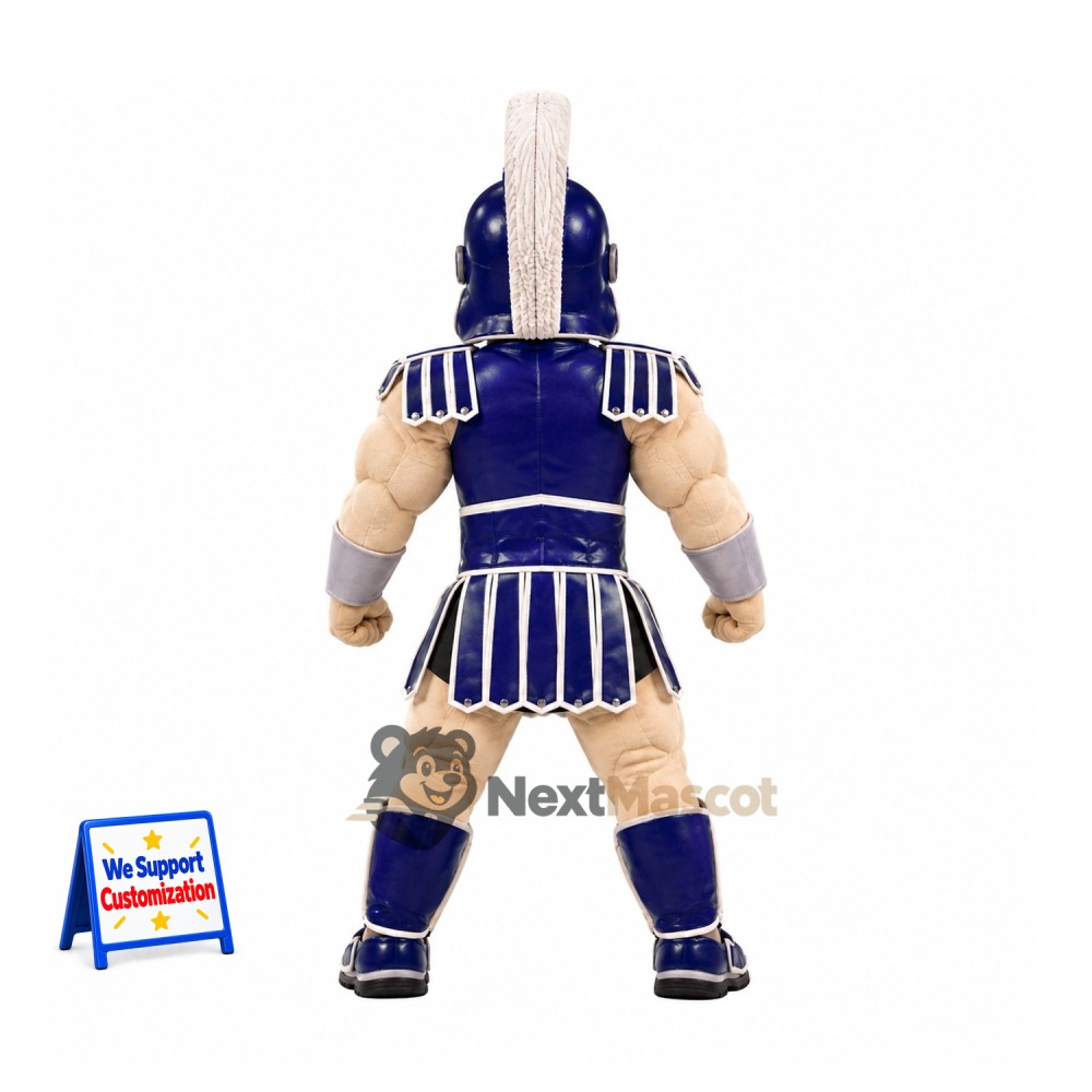 Spartan Warrior Mascot Costume - Blue Spartan Warrior Mascot Costume - Blue