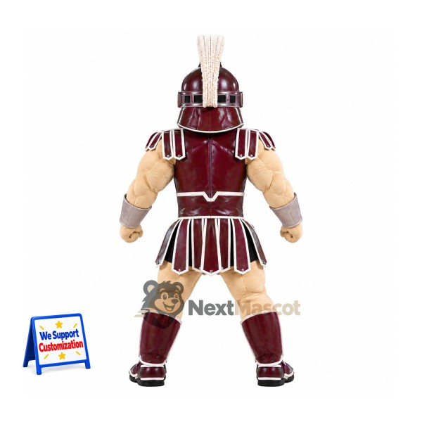 Spartan Warrior Mascot Costume - Burgundy Spartan Warrior Mascot Costume - Burgundy