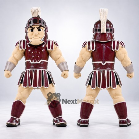 Spartan Warrior Mascot Costume - Burgundy Spartan Warrior Mascot Costume - Burgundy