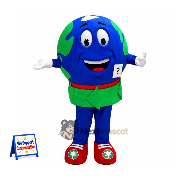 Earth Globe Mascot Costume