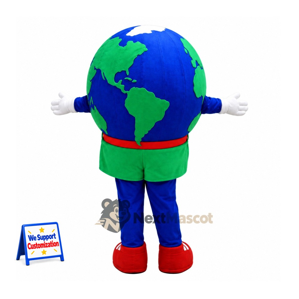 Earth Globe Mascot Costume