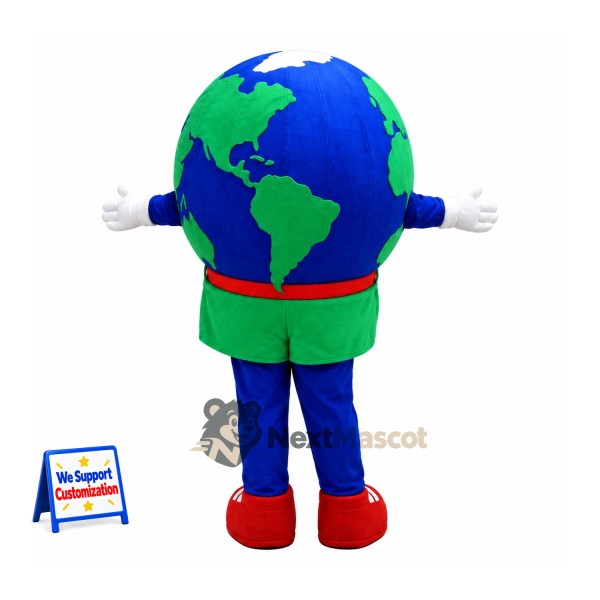 Earth Globe Mascot Costume Earth Globe Mascot Costume